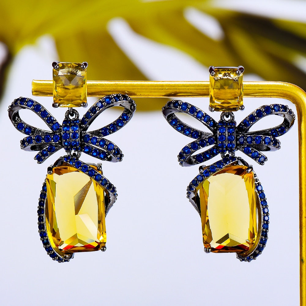 Bowknots Cubic Zircon Earrings