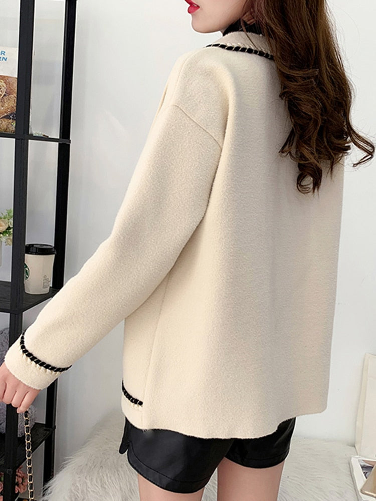 VIVIANNA Gentle Lady Long Sleeve Wool Blazer