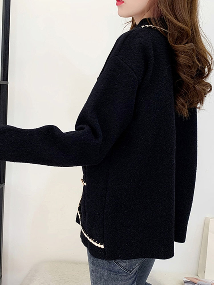 VIVIANNA Gentle Lady Long Sleeve Wool Blazer